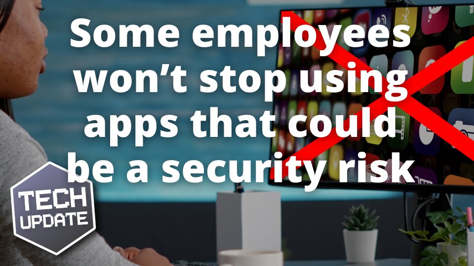 Why some employees won't stop using apps that could be a security risk.
